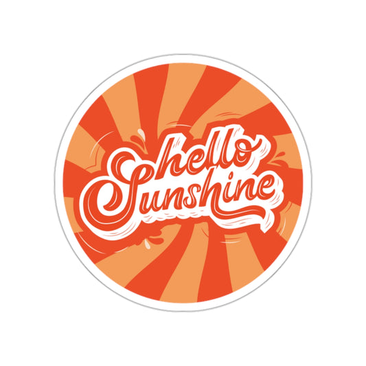 Hello sunshine sticker